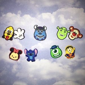Disney Character 9 Piece Shoe Charms - Decorations - Shoe Accessories